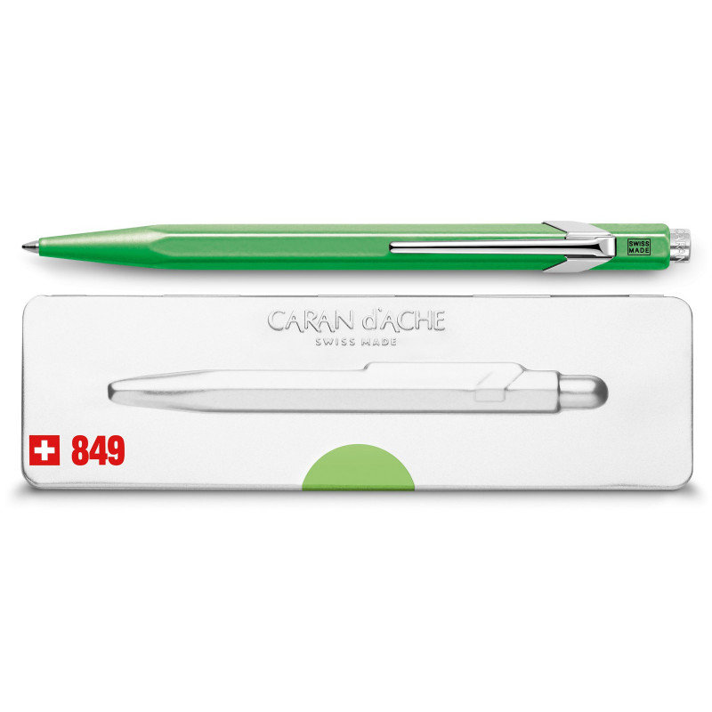 Stylo Bille Caran d'Ache® "Mod.849" Vert Pop Line Stylo Bille Caran d'Ache® "Mod.849" Vert Pop Line