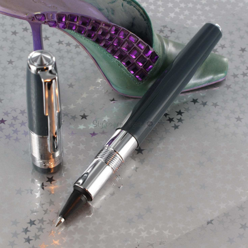 Stylo e-Roller Recife® Riviera Baby Press Gris Anthracite Stylo e-Roller Recife® Riviera Baby Press Gris Anthracite