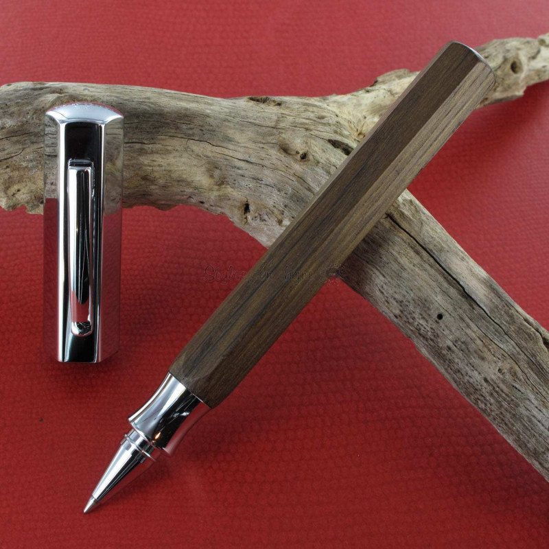 Stylo Roller Faber-Castell® "Ondoro" Chêne Fumé Stylo Roller Faber-Castell® "Ondoro" Chêne Fumé