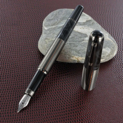 Stylo Plume Vuarnet® "Skipper" Marbré Noir Gun