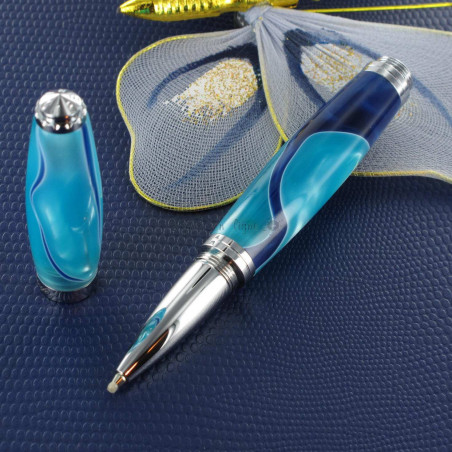 Stylo Roller Recife® Pearl Soyouz Bleu Turquoise Nacré