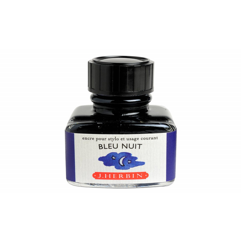 Flacon d'encre J. Herbin® Bleu Nuit 30 ml Flacon d'encre J. Herbin® Bleu Nuit 30 ml