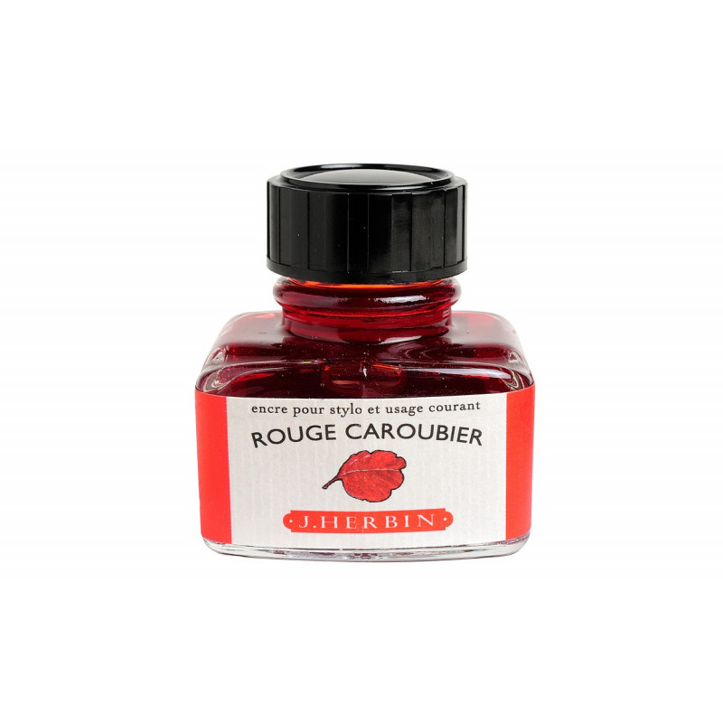 Flacon d'encre J. Herbin® Rouge Caroubier 30 ml Flacon d'encre J. Herbin® Rouge Caroubier 30 ml