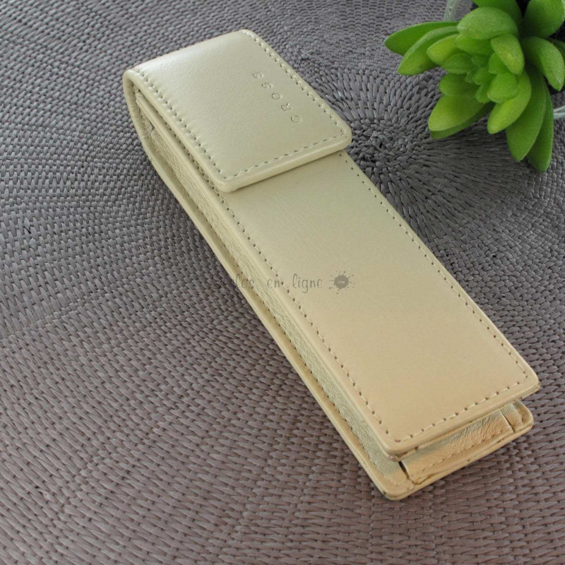 Etui Cuir Beige Cross® 2 Stylos Etui Cuir Beige Cross® 2 Stylos