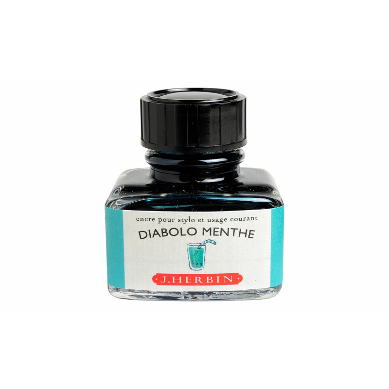 Flacon d'encre J. Herbin® Diabolo Menthe 30 ml Flacon d'encre J. Herbin® Diabolo Menthe 30 ml
