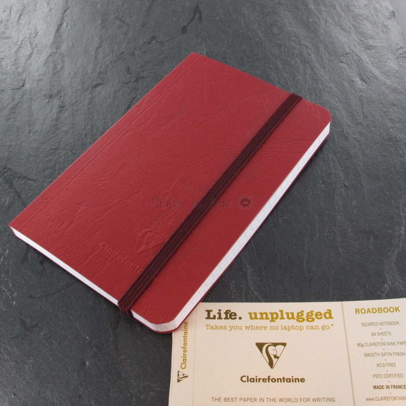 Carnet Petit Format Clairefontaine® Roadbook Rouge Opéra Carnet Petit Format Clairefontaine® Roadbook Rouge Opéra