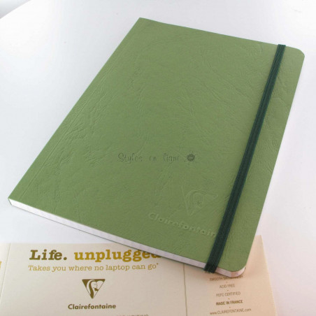 Carnet Demi Format Clairefontaine® Age Bag Vert Empire