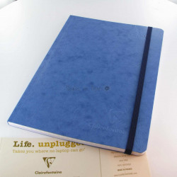 Carnet Demi Format Clairefontaine® Age Bag Bleu Océan