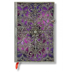 Carnet Paperblanks® Filigrane Argenté Aubergine Mini Uni