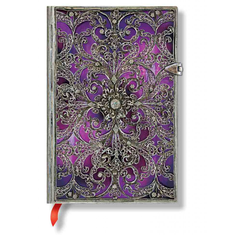 Carnet Paperblanks® Filigrane Argenté Aubergine Mini Uni Carnet Paperblanks® Filigrane Argenté Aubergine Mini Uni