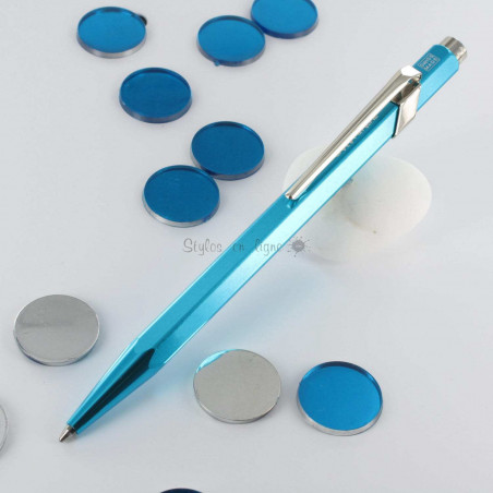 Stylo Bille Caran d'Ache® "Mod.849" Popline Turquoise