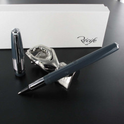 Stylo e-Roller Recife® Riviera Press Slim Gris