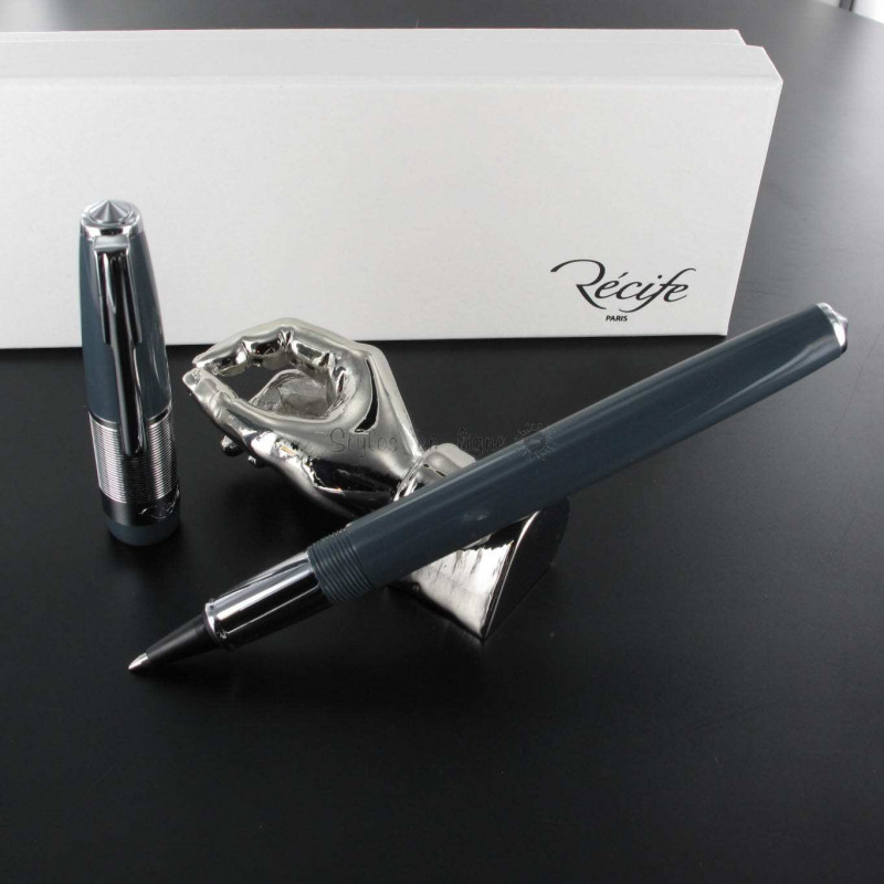 Stylo e-Roller Recife® Riviera Press Slim Gris