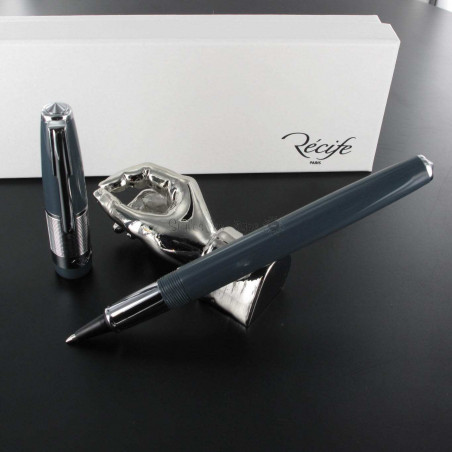 Stylo e-Roller Recife® Riviera Press Slim Gris