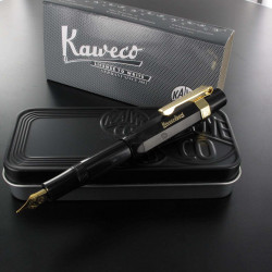Coffret Stylo Plume Kaweco® Classic Sport Noir doré à l'or 23 carrats