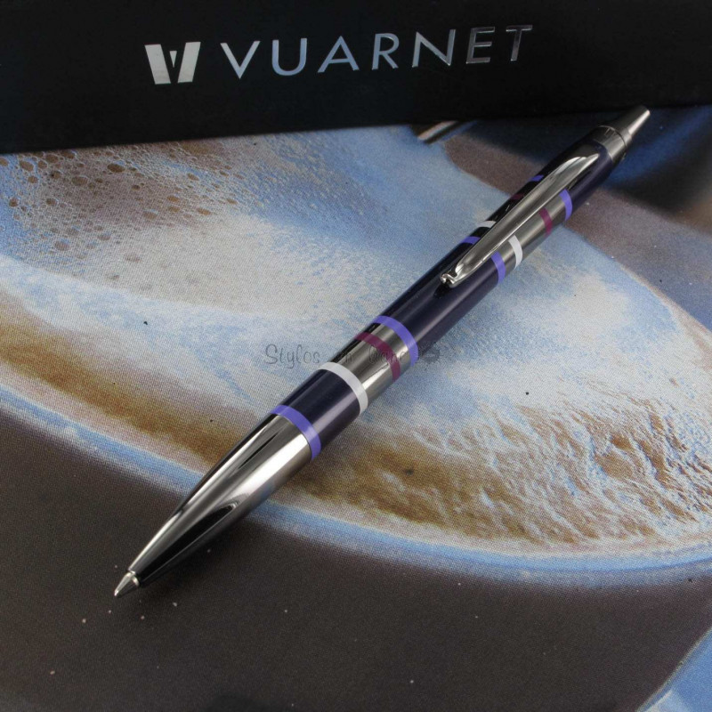 Stylo Bille Vuarnet® "Sloop" Anneaux Violets Stylo Bille Vuarnet® "Sloop" Anneaux Violets