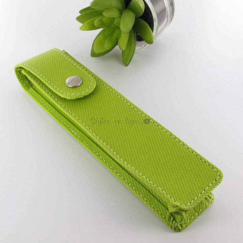 Etui à Stylo Cuir Oberthur® Lady Vert Pomme (1 Stylo) Etui à Stylo Cuir Oberthur® Lady Vert Pomme (1 Stylo)