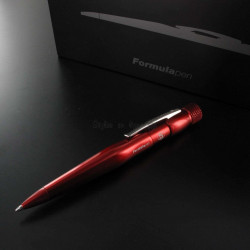Stylo Bille + Portemines Formula Rouge Brossé Mazzuoli®