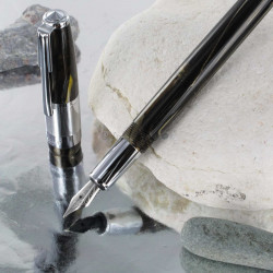Stylo Plume Recife® Amber Press Slim Brun