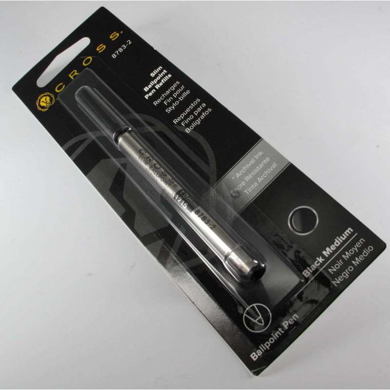 Recharge Bille noire Cross® pour stylo roller Classic Century & Click Recharge Bille noire Cross® pour stylo roller Classic Century & Click