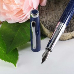 Stylo Plume Oberthur® "Astrée" Laqué Bleu Brillant