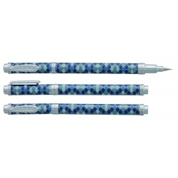 Stylo Plume Avenue Montaigne® "Cobblestones" Bleu/Gris