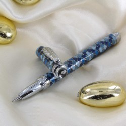 Stylo Plume Avenue Montaigne® "Cobblestones" Bleu/Gris