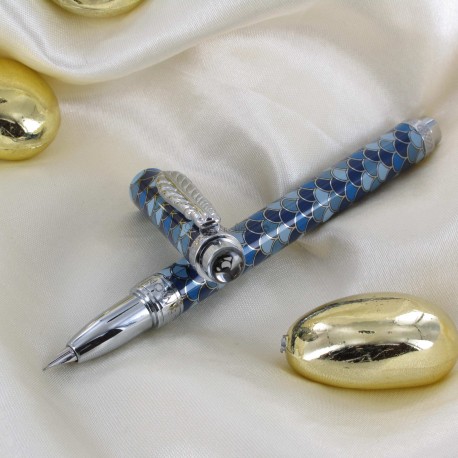 Stylo Plume Avenue Montaigne® "Cobblestones" Bleu/Gris Stylo Plume Avenue Montaigne® "Cobblestones" Bleu/Gris