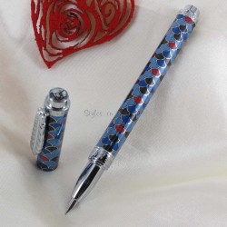 Stylo Plume Avenue Montaigne® "Cobblestones" Bleu/Violet