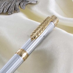 Stylo Bille Avenue Montaigne® "Column"  Satin/Or