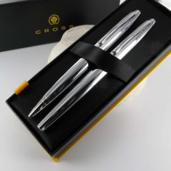 Parure Plume & Bille Cross® "Calais" Chrome