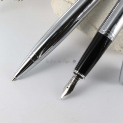 Parure Plume & Bille Cross® "Calais" Chrome