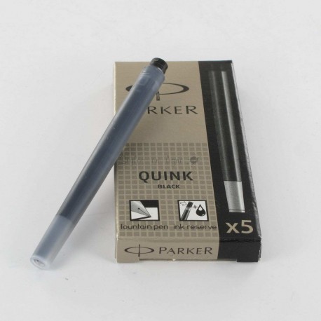 Cartouches Noires Parker Quink- Boite de 5 Cartouches Noires Parker Quink- Boite de 5