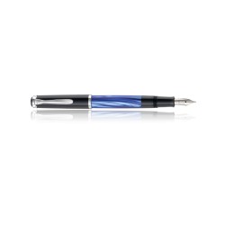 Stylo Plume Pélikan® "Classic 205" Bleu Marbré à piston et plume acier