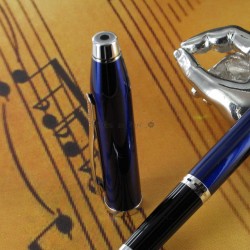 Stylo Plume Cross® Century II Précieux Laque Bleue & Rhodium
