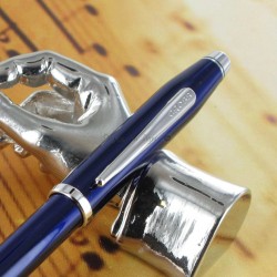 Stylo Bille Cross® Century II Précieux Laque Bleue & Rhodium