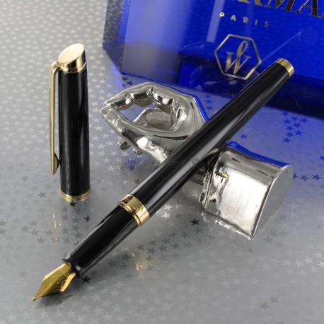Stylo Plume WATERMAN® Hémisphère Noir Brillant GT ( Medium ) Stylo Plume WATERMAN® Hémisphère Noir Brillant GT ( Medium )