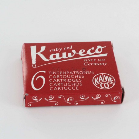 Cartouches KAWECO® Ruby Red - Boite de 6 Cartouches KAWECO® Ruby Red - Boite de 6