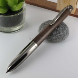 Stylo Multifonction Oberthur "Séquoia" Noyer Gun