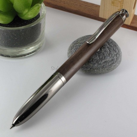 Stylo Multifonction Oberthur "Séquoia" Noyer Gun Stylo Multifonction Oberthur "Séquoia" Noyer Gun