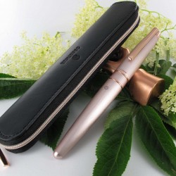Stylo Plume Oberthur "Joy" Rose cuivré + étui offert