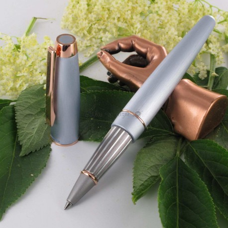 Stylo Roller Oberthur "Joy" Bleu cuivré Stylo Roller Oberthur "Joy" Bleu cuivré