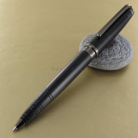 Stylo Bille Oberthur® "Méridien" Noir Mat Stylo Bille Oberthur® "Méridien" Noir Mat
