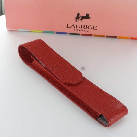 Etui Cuir Laurige® Rouge 1 Stylo Aimanté Etui Cuir Laurige® Rouge 1 Stylo Aimanté