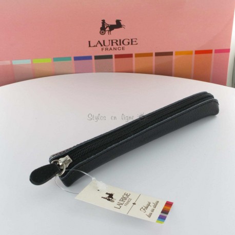 Etui-Trousse Cuir Laurige® Noir Etui-Trousse Cuir Laurige® Noir