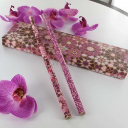 Coffret Crayons graphite Clairefontaine® ""orient-occident rose"
