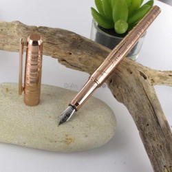 Stylo Plume Oberthur® "Arabesque" Cuivre Guilloché