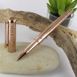 Stylo Roller Oberthur® "Arabesque" Cuivre Guilloché