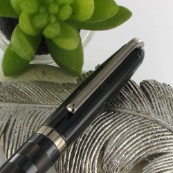Stylo Bille Oberthur® "Jupiter" Noir Guilloché