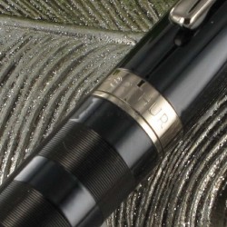 Stylo Roller Oberthur® "Jupiter" Noir Guilloché